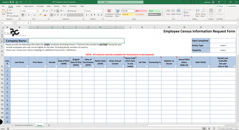 PPC Census Form